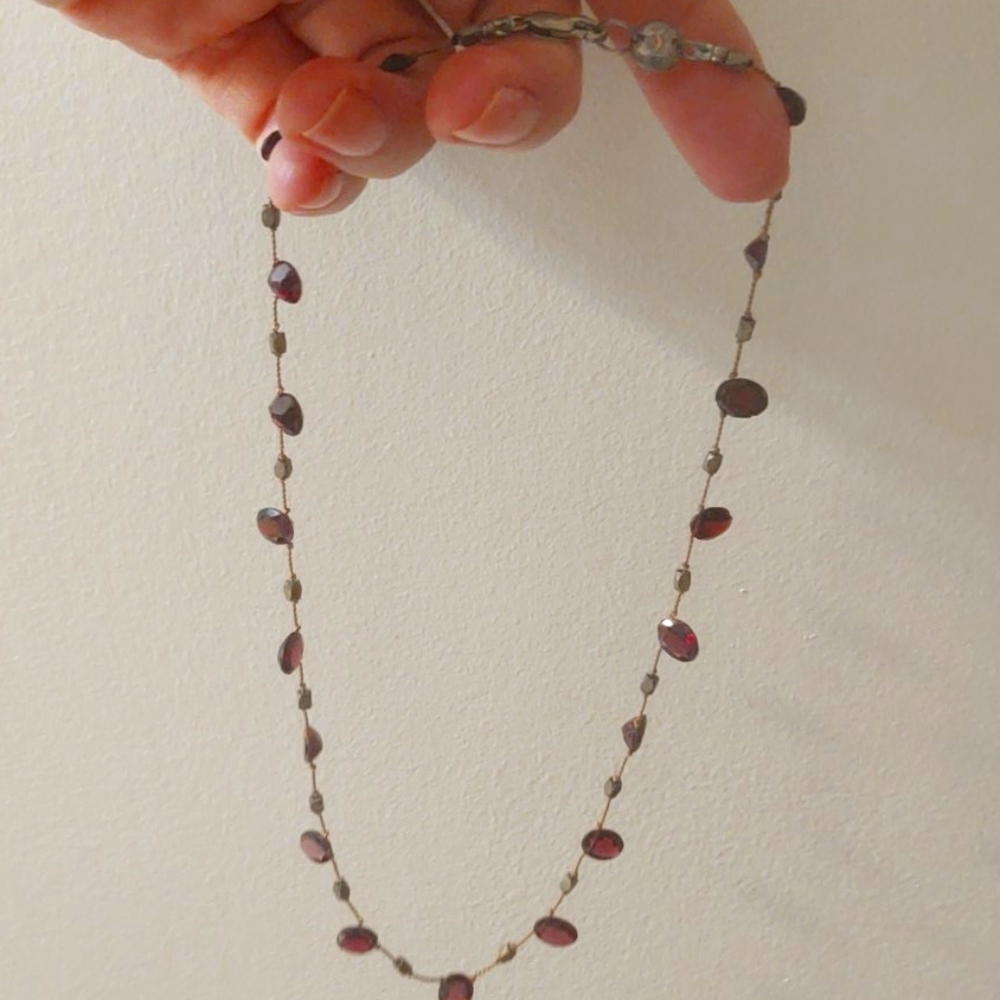 Garnet necklace